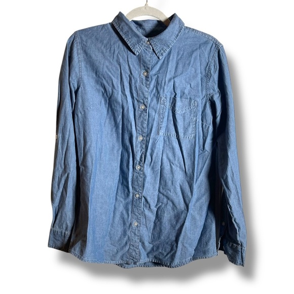 WRANGLER Women’s cotton button down blouse sz S - Picture 1 of 7
